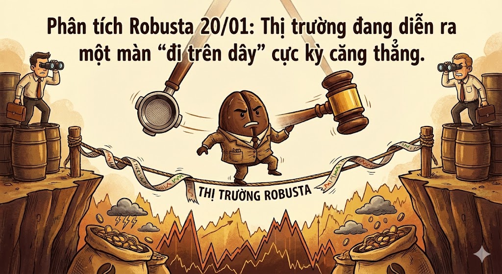 Phân tích Robusta 20/01: Thị trường đang diễn ra một màn 